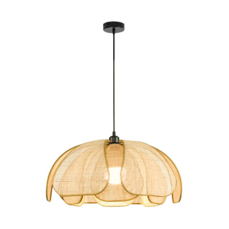 Ánh sáng mặt dây chuyền Rattan 1 ánh sáng