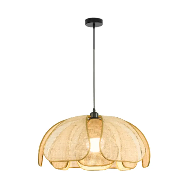 Ánh sáng mặt dây chuyền Rattan 1 ánh sáng