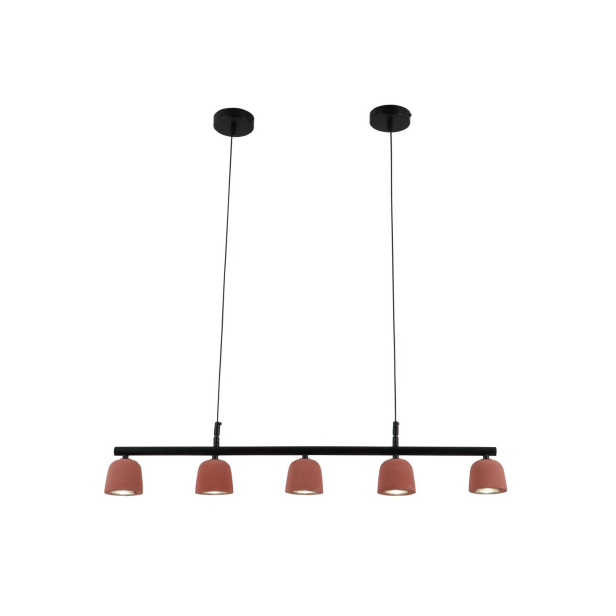 Vulcan Red Minimalist xi măng mặt dây chuyền