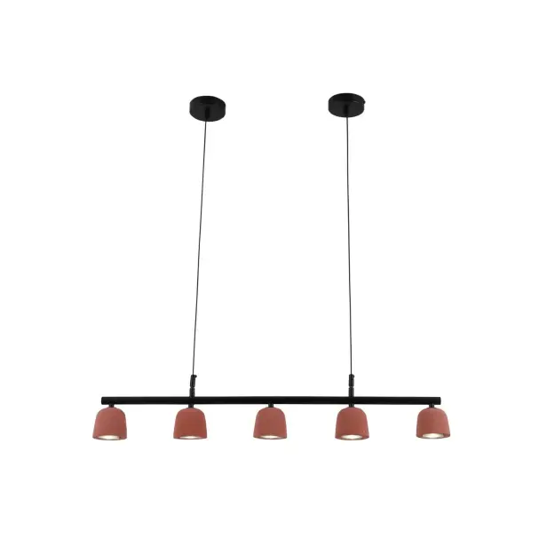 Vulcan Red Minimalist xi măng mặt dây chuyền